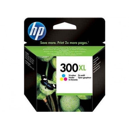 Cartucho de tinta original HP 300XL de alta capacidad Tri-color